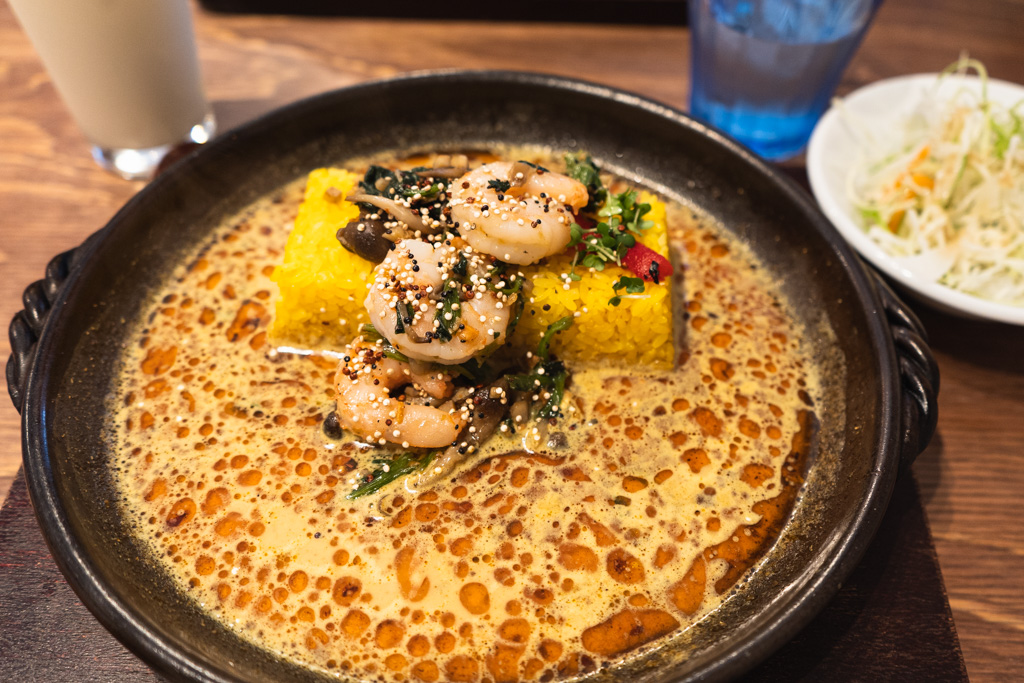 雑穀ガーリックシュリンプカレー