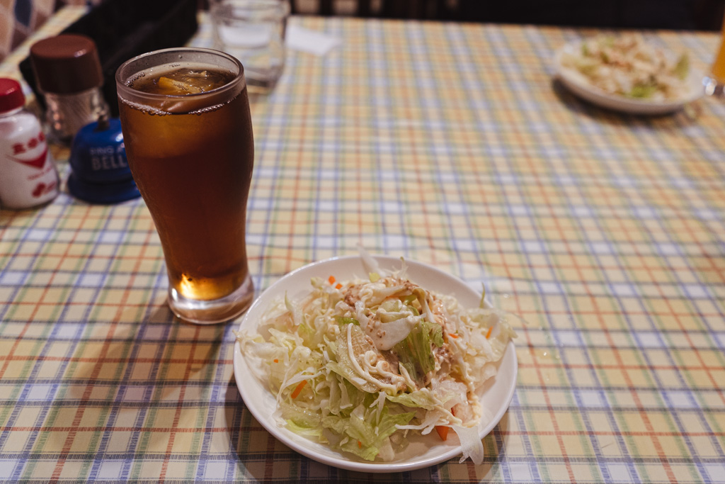 サラダとドリンク