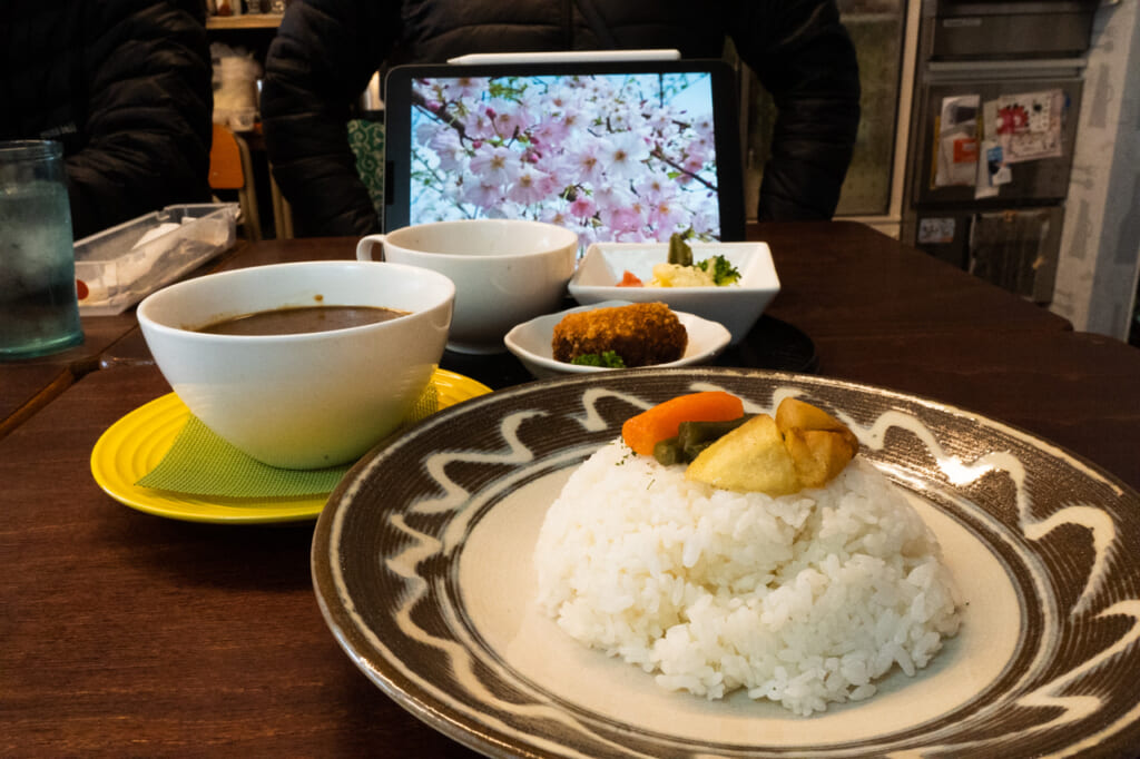 カレーランチセット炭火焼きチキンカレー