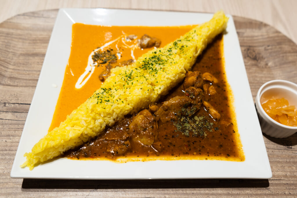 カレーのこいびと あいがけ バジルチキン バターチキン