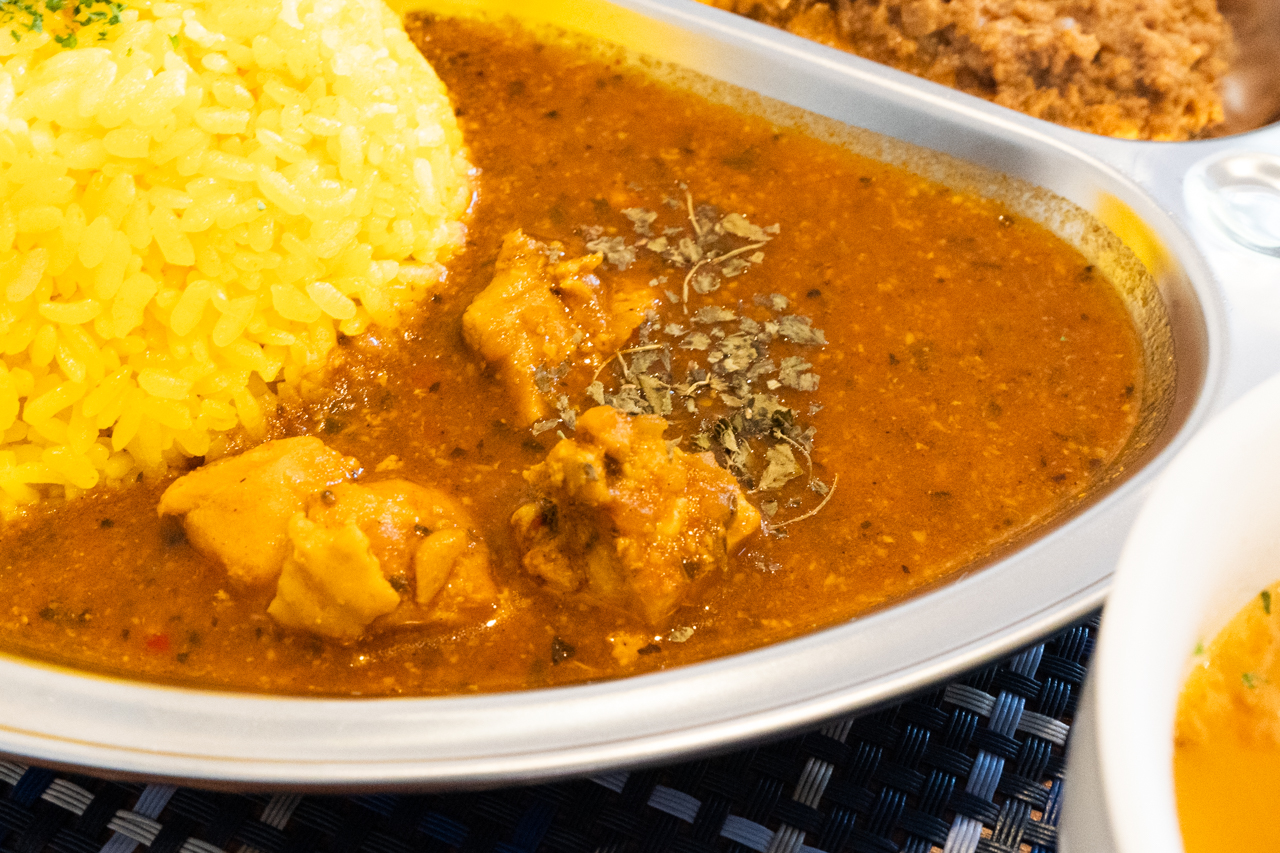 バジルチキンカレー