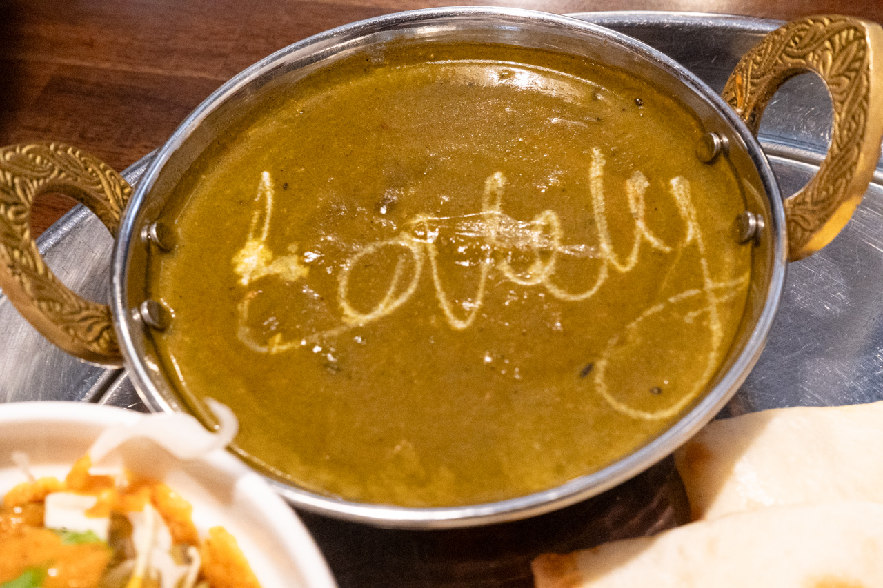 ほうれん草マトンカレー