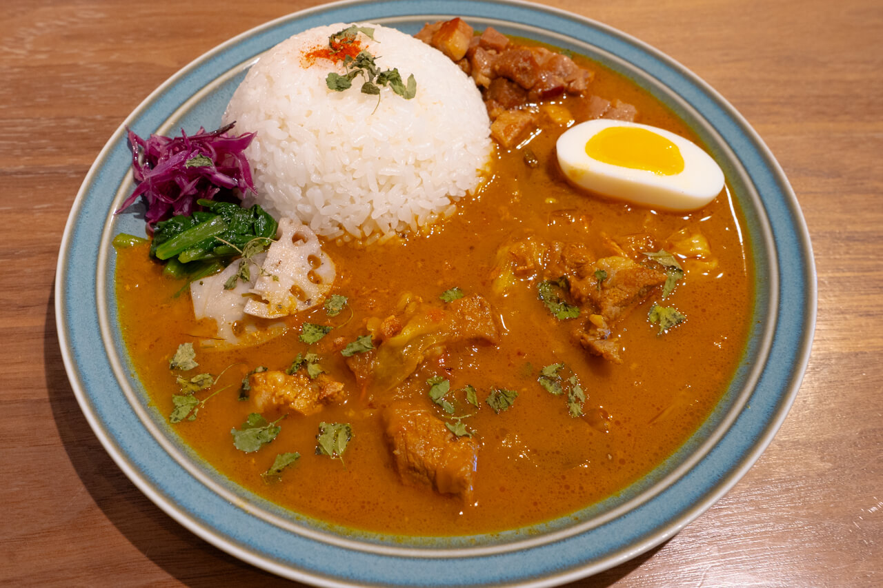 春キャベツのジンジャーポークカレー