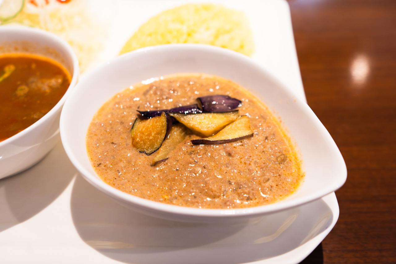 合挽とココナッツミルクのキーマナス(野菜)カレー