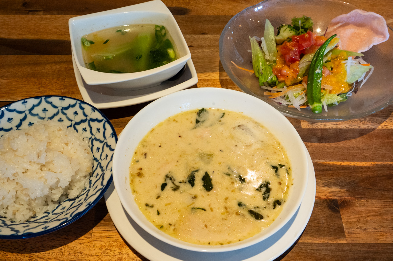 ゲーンキョワン(グリーンカレー)ランチ
