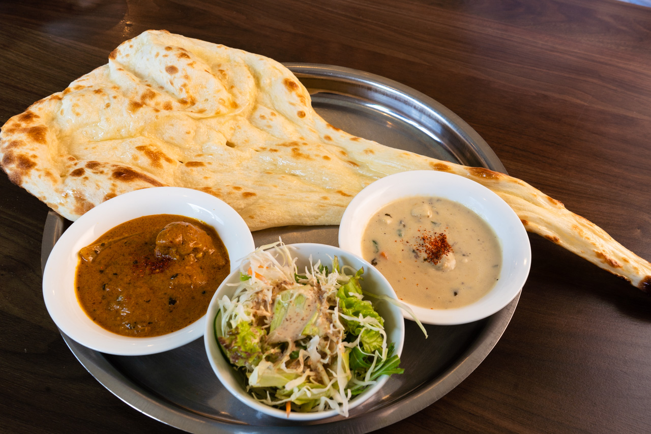 ナン2カレーランチ