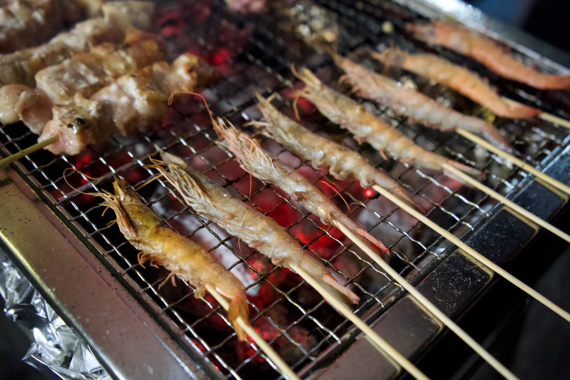 串刺しカリカリエビ