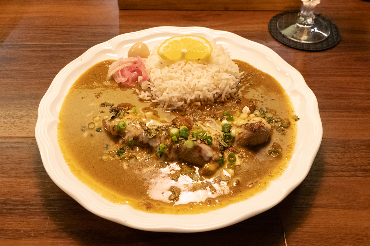 ジャークチキンチーズカリー