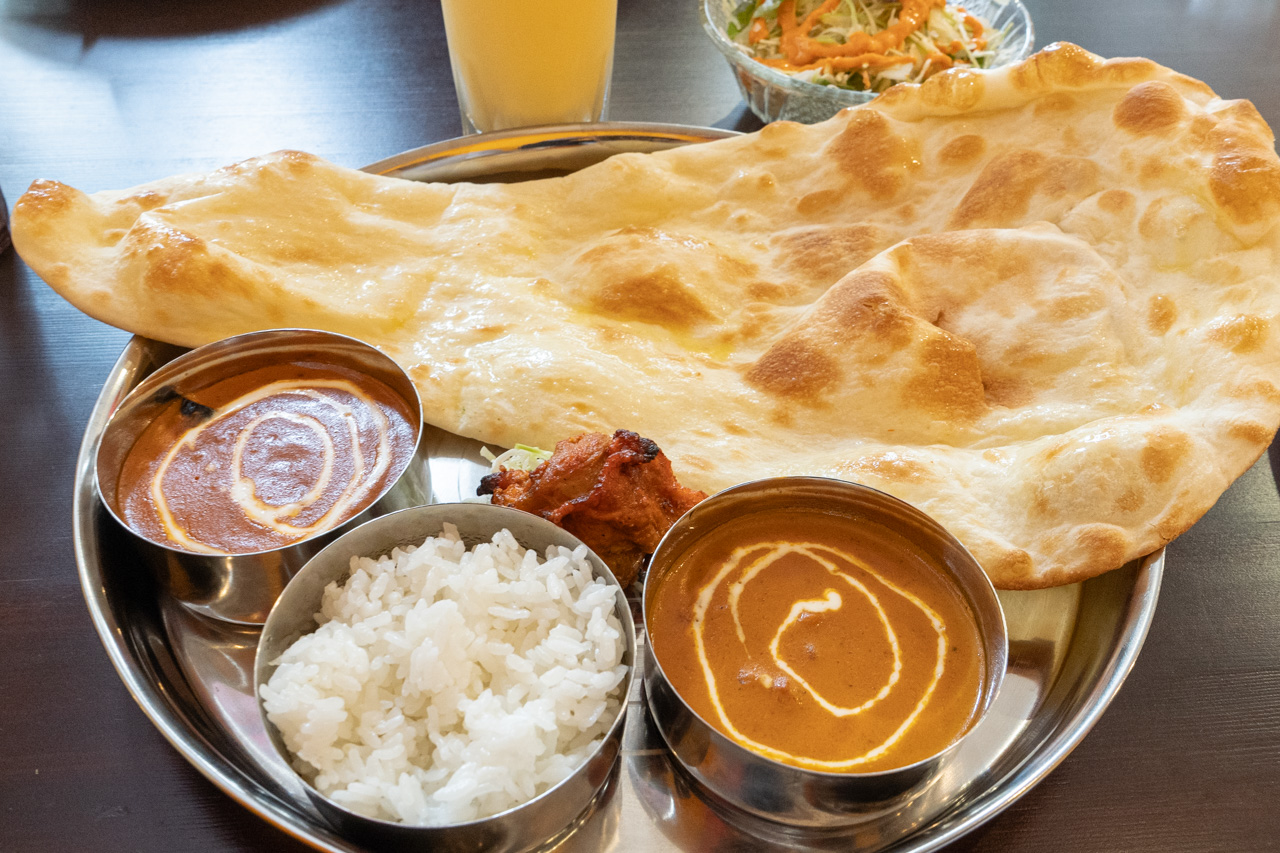 Cランチ　ナスキーマカレー&チキンカレー