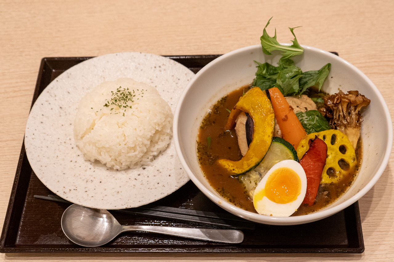 鶏ガラと和出汁スープカレー チキンと野菜⑩種