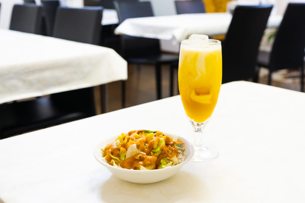 ナマステスペシャルセット　サラダ　ドリンク